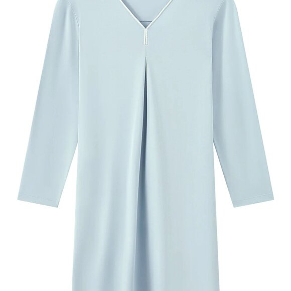 Understance Cotton Modal Long Sleeve Sleepshirt - Picture 2 of 2